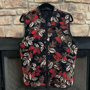 Reversible black, red and brown vest. Size XXL